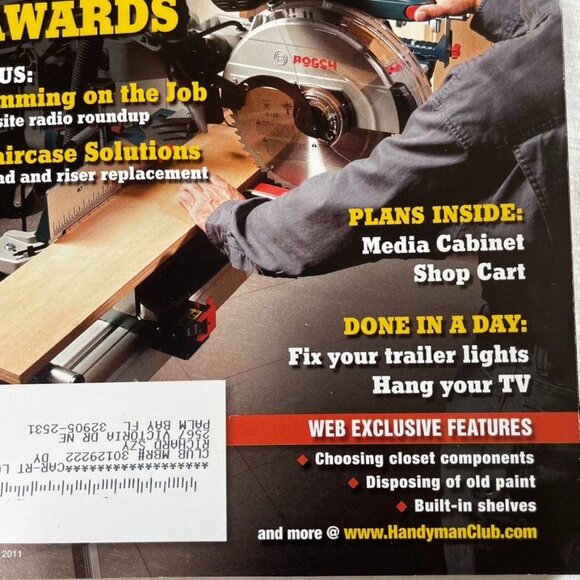 Handyman Club of America Magazine Vol 18 Issue 103 No 6 Dec Jan 2010 2011 u Shop - Picture 3 of 9